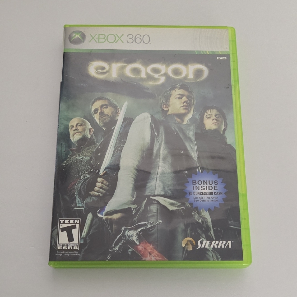 Eragon Xbox 360 Game - Neon Green Case